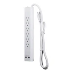 Uninex PS105SWT Slim 6-OUTLET Surge Protector Power 4FT-WHITE-2USB,. Fixed Price $25.55.