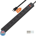 Cfmaster 8 Outlets Metal Heavy Duty Power Strip With 12 Ft 14AWG Cord,w. Fixed Price $44.99.
