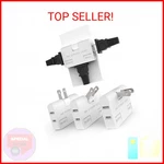 Etwincoo 3 Way Flat Wall Outlet Extender Safe Ac Adapter 2-PRONG Swivel Mini. Fixed Price $11.87.