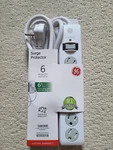 General Electric 6-TWIST And Lock Indoor Outlet Ac Surge Protector 6FT Cord. Fixed Price $14.00.
