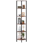 Vevor 6 Tier Corner Shelf Tall Stand With Led Light Narrow Display Rack. Fixed Price $45.59.