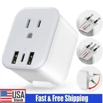 European Plug Travel Adapter 3 In 1 Power Charger For Us To New. Fixed Price $6.69.