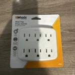 Brand New Woods 41196 Wall Adapter With Grounded Outlets, White + Freebies. Fixed Price $10.00.