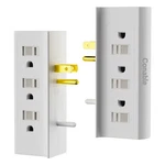 Outlets Splitter 2-PACK, 6-OUTLET With Sliding Safety Covers, Grounded Side.... Fixed Price $17.86.