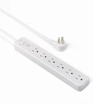 3 Pack! Amazon Basics Surge Protector Power Strip Outlet 790J 6FT Cord White. Fixed Price $10.99.