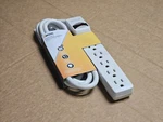 Woods 41434 Power Strip White 6 Outlet Surge Protector Extension. Fixed Price $15.00.