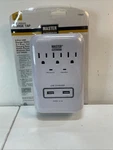 Master Electrician 3-OUTLET 2-USB 900 Joules Surge Protector. Brand New Sealed. Fixed Price $12.99.