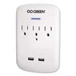 Gogreen Power Outlet 2 Usb Wall Tap, 735 J, White. Fixed Price $17.61.