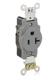 New Leviton 5361-GY Single Receptacle 20A 125V Pole 3W Gray Industrial Grade. Fixed Price $10.50.