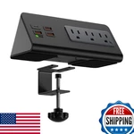 Desk Edge Clamp Mount Power Strip W/ 3 Usb-a, Usb-c PD20W, Ac Outlets. Fixed Price $73.05.