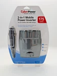 Cyberpower CPS175SU Dc 175W 2-IN-1 Mobile Inverter Ac & Usb Charger. Fixed Price $19.00.