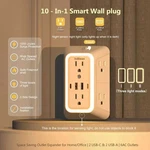 Wall Adapter 6 Outlet Extender Surge Protector Multi Plug Usb Charger Port. Fixed Price $14.99.