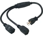 Convert 1 Outlet To Splitter Cord Y Adapter Plug Power Cables Go C2G 29802. Fixed Price $26.01.