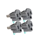 Maximm 2 Prong To 3 Outlet Adapter, Polarized Grounding 4 Pack, Gray. Fixed Price $14.52.