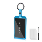 Sky Blue Transparent Card Key Holder Case Cover For Tesla Model Y/3/S Cybertruck. Fixed Price $10.89.