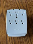 Belkin 6-OUTLET Wall Mount Surge Protector Power Strip, Great Condition, Works. Fixed Price $16.81.