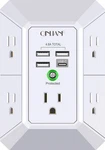 Qinlianf Wall Charger Surge Protector 5 Outlet Extender With 4 Usb Charging Port. Fixed Price $24.99.