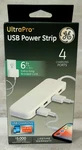 Ge Ultrapro Usb Power Strip 6FT Braided Cord Charging Ports 4.8A 24W Mountable. Fixed Price $12.00.