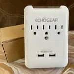 Echogear Extender Multiplug With 3 Ac Outlets & 2 Usb Ports Great Cond.. Fixed Price $15.00.