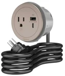 Legrand Wiremold Rfpcruauc-ni Round Furniture Power Center With Usb, 1 Outlet,. Fixed Price $69.99.