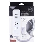 Cordinate 4-OUTLET 16-GAUGE Usb Extension With Surge Protection, 10', Gray/. Fixed Price $26.68.