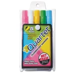 Quartet Glo-write Fluorescent Markers, 5 Count (pack Of 1), Assorted Colors. Fixed Price $19.99.