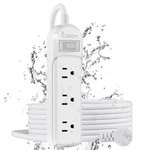 Outdoor Power Strip Waterproof IPX6 Surge Protector With 10 Ft Extension Cord.... Fixed Price $36.42.