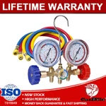 Professional 3 Color Ac A/c Diagnostic Manifold Gauge Sets Hose Air Conditioners. Fixed Price $31.93.