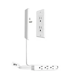 Cabocasa 3FT Ultra Flat Plug Extension Cord Power Strip With Outlets, Patented. Fixed Price $17.40.