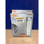 Hdx 15FT Indoor Extension Cord Flat Head Power Strip 2 Usb Braided. Fixed Price $15.95.