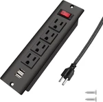 Recessed Power Strip With Usb Flush Mount Outlet Built In Desktop Ex. Fixed Price $29.99.