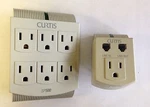 Combo:curtis SP500 6-OUTLET & SP200 1-OUTLET,CORDLESS Wall Mount Surge. Fixed Price $8.00.