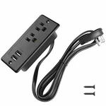 Recessed Power Strip Flat Plug Desk Outlet With Usb Etl Listed Conference. Fixed Price $23.03.