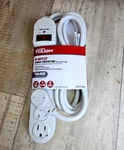 Hyper Tough Outlet Surge Protector 6FT Cord 900 Joules White Power Strip. Fixed Price $16.99.