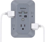 Surge Protector Outlet Extender Multi Plug Wall 2C2A-PD20W Gray. Fixed Price $13.95.