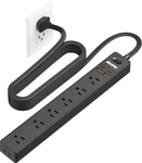 10 Power Strip Surge Protector - 7 Outlets 4 Usb Ports (2 Ft, Black. Fixed Price $31.70.