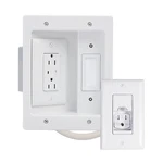 Legrand Onq In Wall Tv Power Kit Outlet Box Supports 5.1 Speaker System. Fixed Price $83.96.