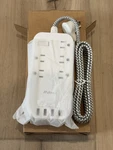 Mifaso Flat Power Strip 10 Ft Plug Extension Cord 5 Outlets 4 Usb Ports. Fixed Price $24.69.