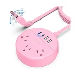 Pink 2 Prong Strip With Usb-c, Ntonpower 1875W/15A To... Fast Ship. Fixed Price $37.37.