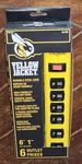 Woods Yellow Jacket Durable Steel Case OUTLETS/6FT Cord Power Strip #5139. Fixed Price $23.82.