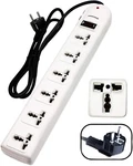 Krieger Universal Power Strip Ac 220-240V Surge Protector With Euro Plug White. Fixed Price $32.79.