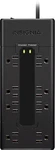 Insignia- 8-OUTLET 1,200 Joules Surge Protector Black. Fixed Price $29.99.