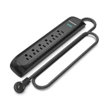 6FT Black Power Strip Surge Protector 1200J Outlets Usb Ports Fireproof. Fixed Price $56.89.