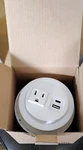Fully Flush Mount Power Grommet With Usb Ports By Intertek 5002850 White (uu). Fixed Price $15.00.