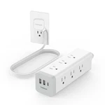 Surge Protector Power Strip With Usb, Tessan Ultra Thin Flat Plug 6 Ft Extens.... Fixed Price $31.24.