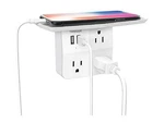 Tessan Wall Extender Charger With Shelf 2 Usb Port 3 Outlet Instructions. Fixed Price $10.86.