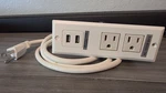 Furniture Power Recessed Strip Outlet, Usb. BY213-J022 White 5FT. Fixed Price $14.99.