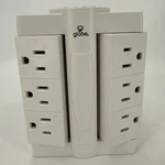 6-OUTLET Swivel Wall Tap With Surge Protection By Globe. Fixed Price $10.10.