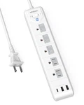 2 Prong Power Strip, Wrxdmc To 3 Outlet Adapter, 5FT Extension .... Fixed Price $21.94.