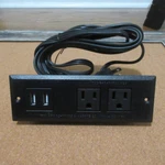 Kungfuking Desktop Power Grommet Conference Recessed Strip Outlet. Fixed Price $13.00.